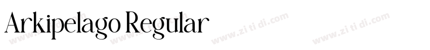 Arkipelago Regular字体转换